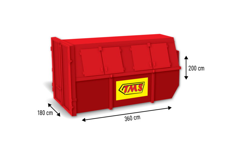 10m³ Gesloten portaalcontainer — lege container