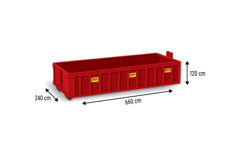 15m³ Afzetcontainer — lege container